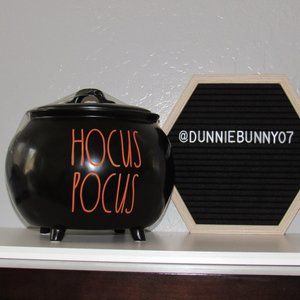 Rae Dunn Halloween "Hocus Pocus" Ceramic Cauldron